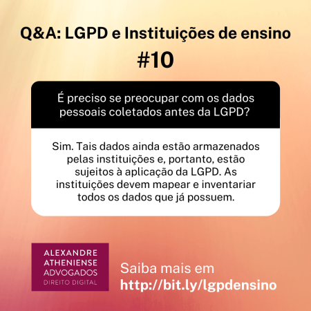 Escolas e a LGPD