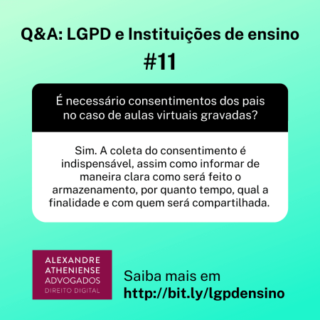 Escolas e a LGPD