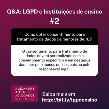 Escolas e a LGPD
