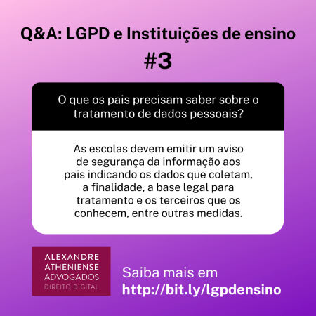 Escolas e a LGPD