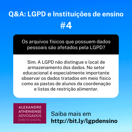 Escolas e a LGPD