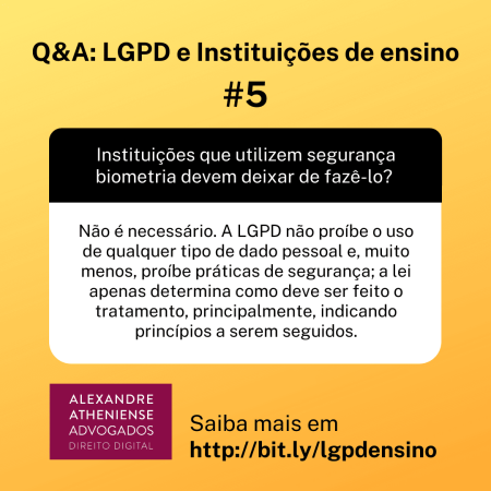 Escolas e a LGPD