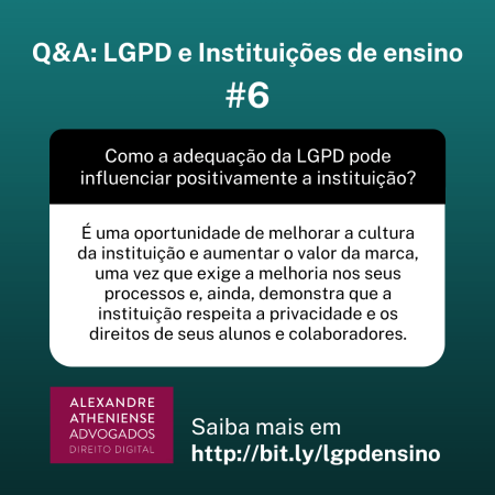 Escolas e a LGPD