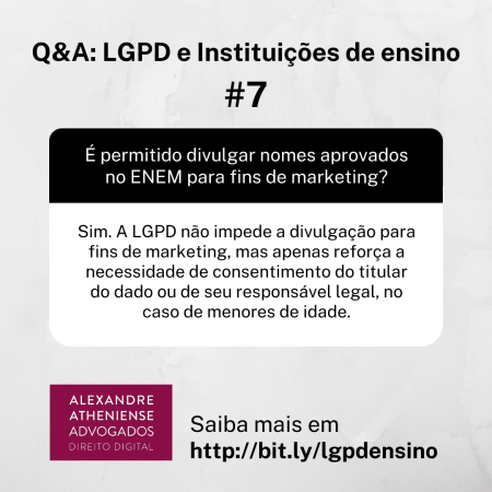 Escolas e a LGPD