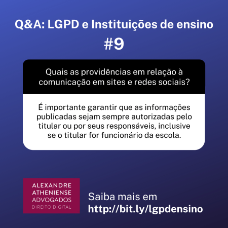 Escolas e a LGPD